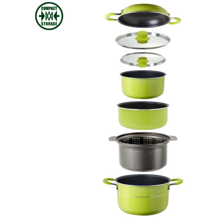 Комплект тенджери Brunner Popote Juniper 8+1 Ø 22 cm