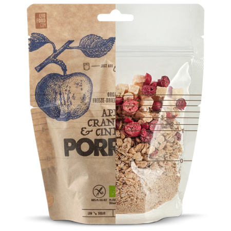 Дехидратирана храна Lyo food Овесени ядки с ябълки, боровинки и канела