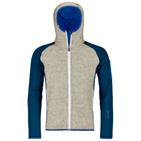 Мъжки суичър Ortovox Fleece Plus Classic Knit Hoody син PetrolBlue