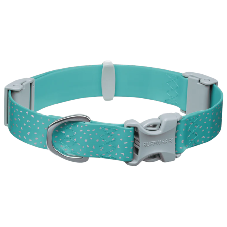 Нашийник за куче Ruffwear Confluence™ Collar син Aurora Teal