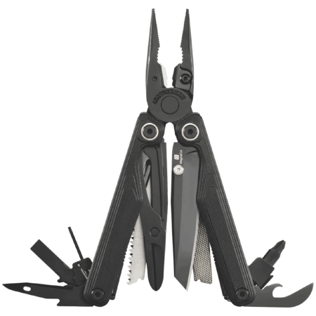 Мултуфункционален инструмент Leatherman Wave Alpha + Bit Kit черен OBSIDIAN