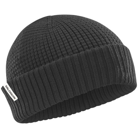 Шапка Salomon Docker Beanie U черен DEEP BLACK