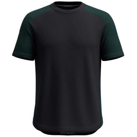 Мъжка тениска Smartwool M Active Mesh Short Sleeve черен/зелен evergreen/black