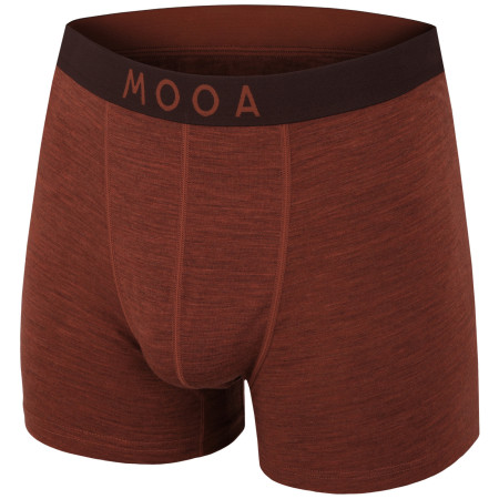 Мъжки боксерки MOOA MerinoSilk 4in оранжев cinnamon melange