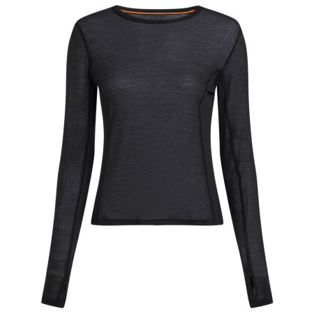 Дамска тениска Icebreaker Women Merino Blend 75 Cool-Lite™ Featherlight™ LS Crewe черен Black