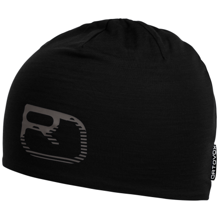Шапка Ortovox 120 Cool Tec Logo черен Black Raven