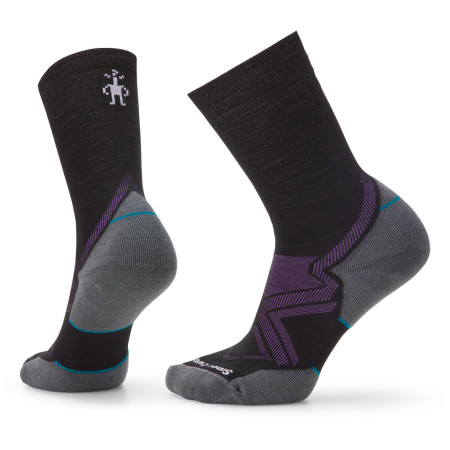 Дамски чорапи Smartwool W Run Cold Weather Targeted Cushion Crew черен/сив