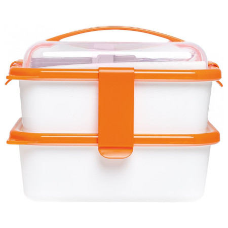 Кутия за обяд Omada Omada Sanaliving Box Set оранжев