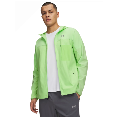 Мъжко яке Under Armour Velociti Pro Storm Jacket светло зелен Lumos Lime / / Reflective