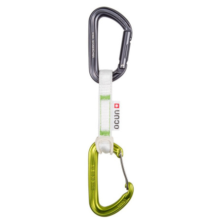 Комплект примка с карабинери Ocún HAWK QD COMBI BIO-DYN-RING 15 mm 10 cm 6-pack светло зелен