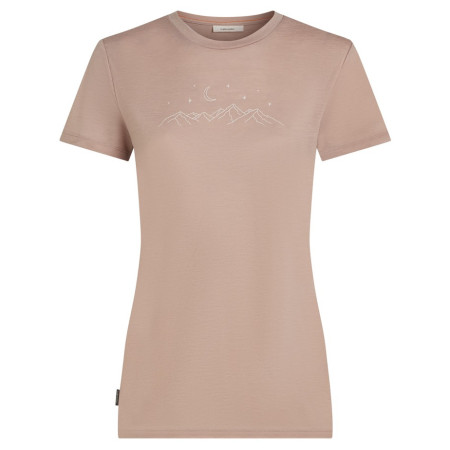 Дамска тениска Icebreaker Women Merino 150 Tech Lite SS Tee Sparkling Stars розов Pink Quartz