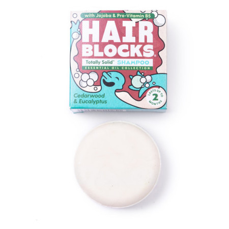 Шампоан Shower Blocks Solid Shampoo - Cedarwood & Eucalyptus син