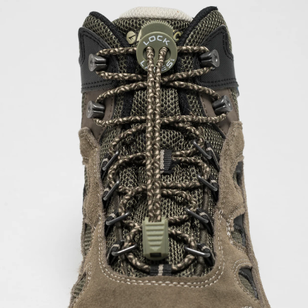 Връзки за обувки Lock Laces Boot каки Camo Boot