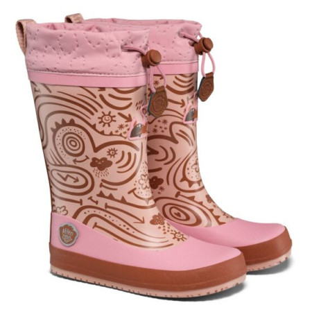Детски гумени ботуши Affenzahn Rainboot Vegan Puddly Deer розов Deer