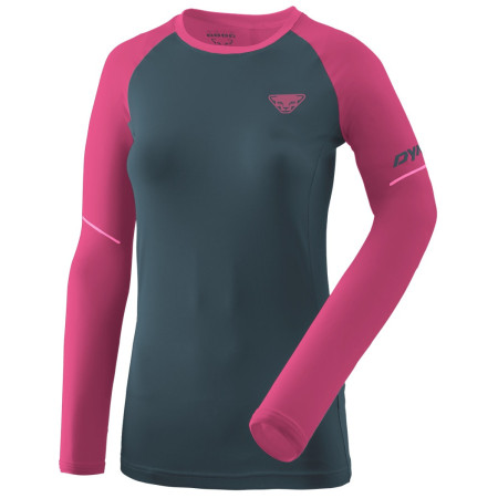 Дамска функционална блуза Dynafit Alpine Pro W L/S Tee розов/сив 6A51 - magenta/0720