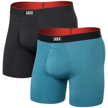 Боксерки Saxx Multi-Sport Mesh Boxer Brief Fly 2Pk син/черен hydro blue/faded black