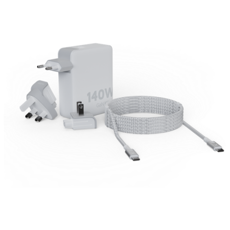 Зарядно устройство Xtorm 140W GaN Ultra Travel Charger + USB-C PD Cable