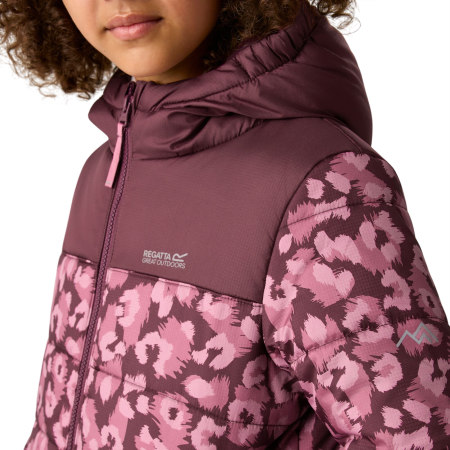 Детско зимно яке Regatta Lofthouse Fig/Violet Leopard