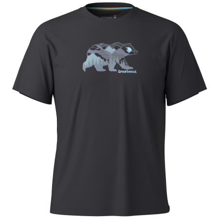 Тениска Smartwool Bear View Short Sleeve Graphic Tee черен BLACK