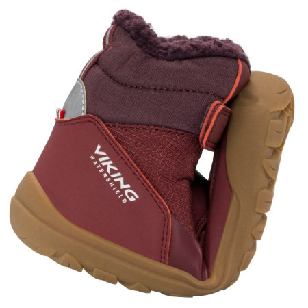 Детски зимни ботуши Viking Outdoor Footwear Birch Barefoot Warm WP Pull-on Wine