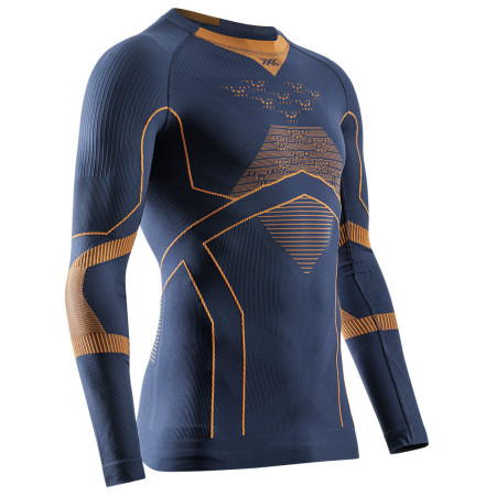 Функционална мъжка тениска X-Bionic Energy Accumulator Light Shirt Ls син/оранжев MARINE/ORANGE