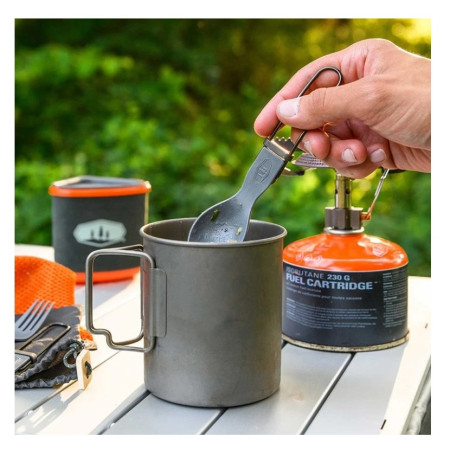Комплект прибори GSI Outdoors Tekk Trio Folding Cutlery Set