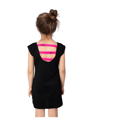 Детска рокля Drexiss Black/Pink Coolmax