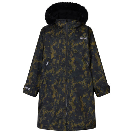 Детски дъждобран Regatta Junior Waterproof Changing Robe Pro Bark Green каки BrkGrnDistsd