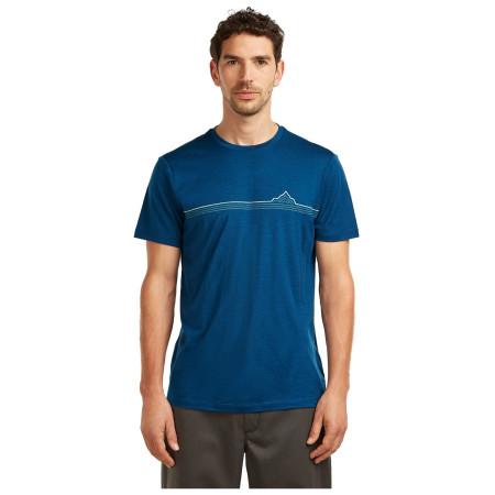 Мъжка тениска Icebreaker Men Merino 150 Tech Lite SS Tee Range Stripes