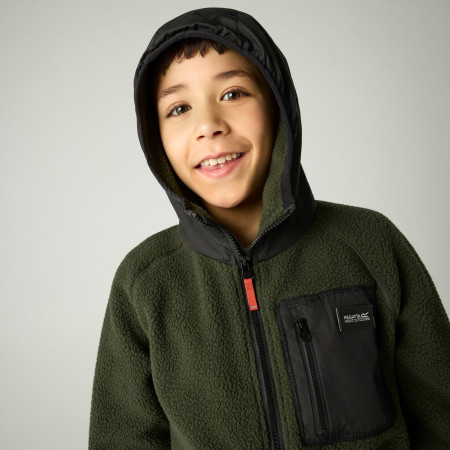 Детски суитшърт Regatta Munro Hybrid Jacket DarkKhak/Blk