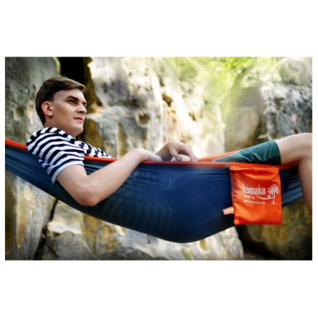 Хамак Hamaka.eu Single dýňovo-petrolejovo-dýňová