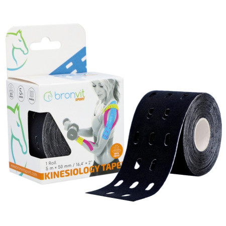 Кинезио тейп лента BronVit Sport Kinesio Tape перфориран