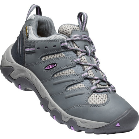 Дамски туристически обувки Keen Koven Wp W сив SteelGray/AfricanViolet