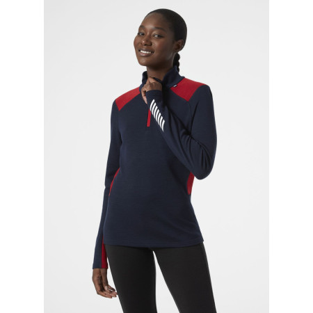 Дамска функционална тениска Helly Hansen W Lifa Merino Midweight 1/2 Zip