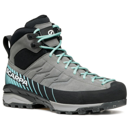 Дамски трекинг обувки до глезена Scarpa Mescalito Trk 2 Gtx Wmn сив/син Midgray - Aqua