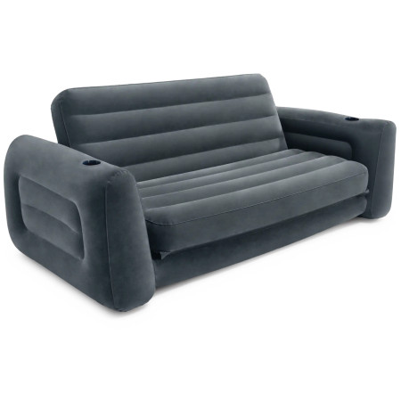Надуваем фотьойл Intex Pull-out Sofa тъмно сив grey