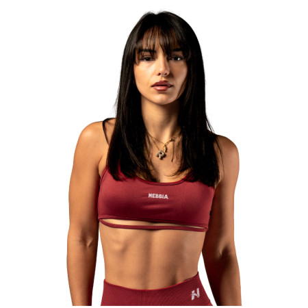 Спортен сутиен Nebbia Open-back sports Bra Power червен RED