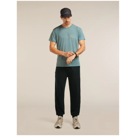 Функционална мъжка тениска Icebreaker Merino Blend Core SS Tee Single Line Camp