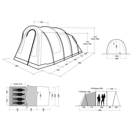 Семейна палатка Outwell Rockwell 4