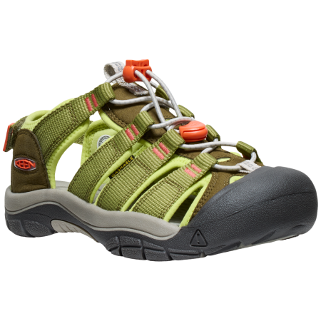 Детски сандали Keen Newport Boundless JR светло зелен dark olive/scarlet ibis