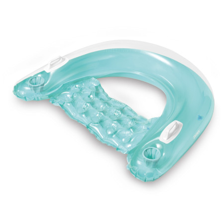 Надуваема седалка Intex Sit´n Float син