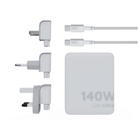 Зарядно устройство Xtorm 140W GaN Ultra Travel Charger + USB-C PD Cable