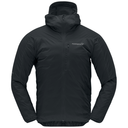 Мъжко яке Norrona falketind aero60 Zip Hood черен Caviar Black
