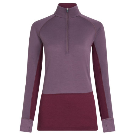 Дамска функционална блуза Icebreaker Women Mer 200 ZoneKnit LS Half Zip лилав Dkber/Greplu/Cb
