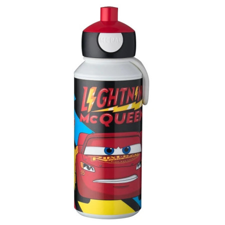 Детска бутилка Mepal Campus 400 ml Cars Go бяло / червен