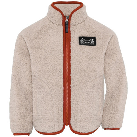 Детски суитшърт Didriksons Gibbs Kids Fullzip 2 Beach Beige/Rust бежов Beach Beige/Rust