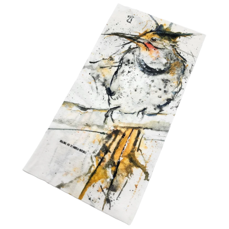 Многофункционален шал High Tail Designs Hiking Gaiter Northern Flicker бял Northern Flicker