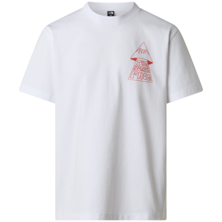 Мъжка тениска The North Face M Mountain Play Relaxed Short Sleeve Tee-Graphic бял TNF WHITE