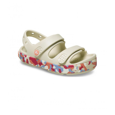 Детски сандали Crocs Crocband Cruiser Glow Confetti Band Sandal Summit White/Guava бял / розов Summit White/Guava
