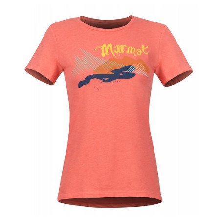 Дамска тениска Marmot Wm's Esterel Tee SS червен FlamingoHeather